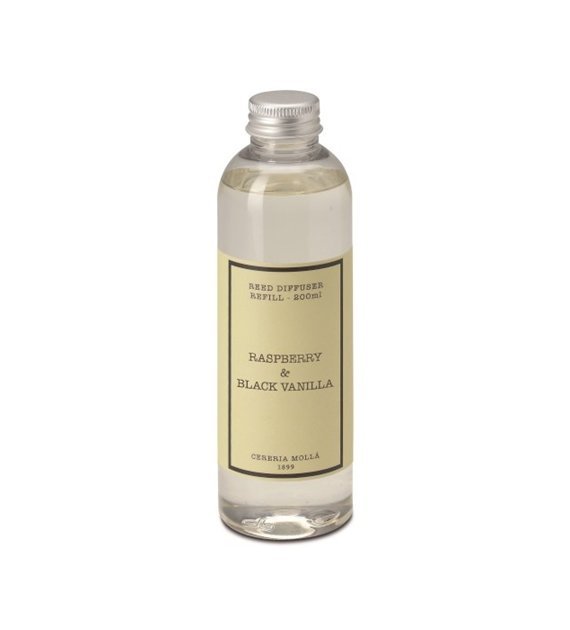 Cereria Molla BOUTIQUE Zapas - Uzupełniacz do Dyfuzora 200 ml / Raspberry and Black Vanilla