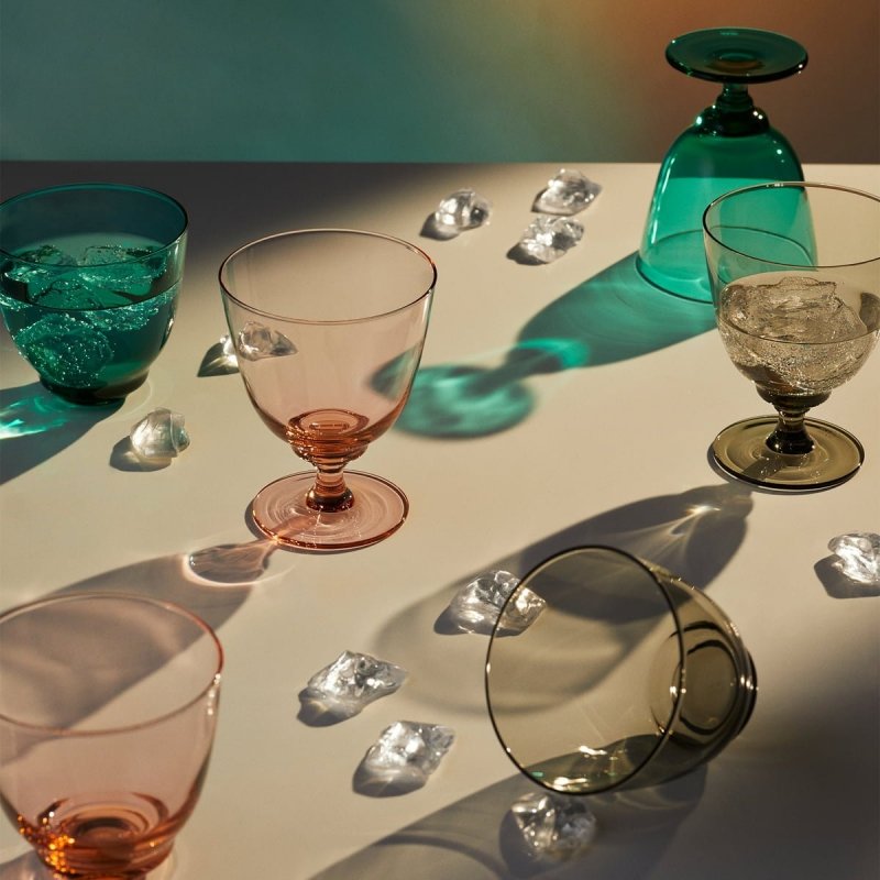 Holmegaard FLOW Szklanka 350 ml / Żółta Amber