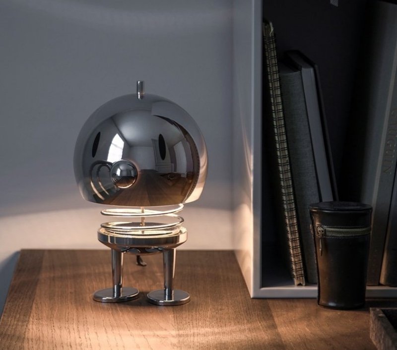 Hoptimist BUMBLE Lampa Stołowa - Figurka Optymisty L Chrom