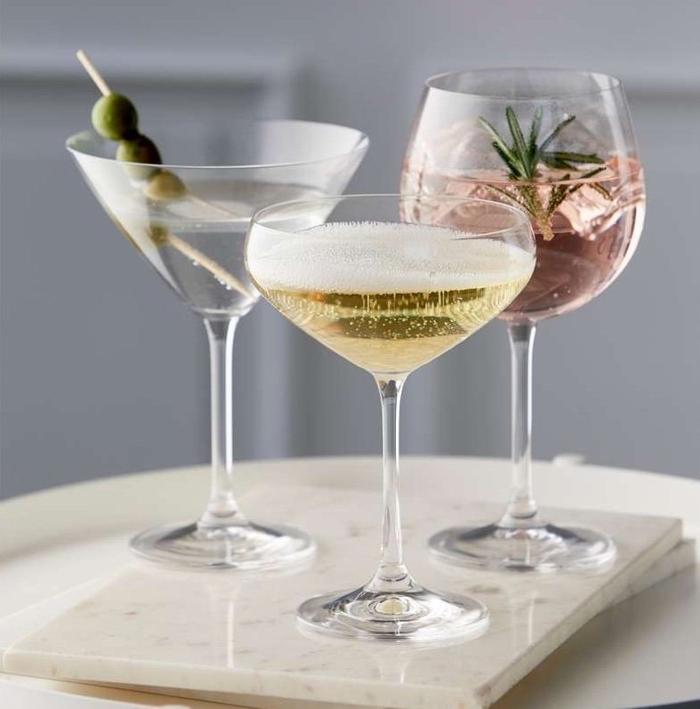 Lyngby Glass JUVEL Kieliszki do Martini 4 Szt. 280 ml