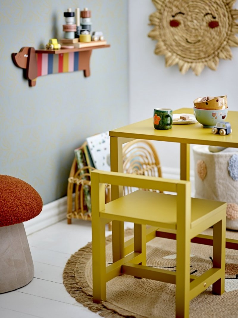 Bloomingville BERTIL Puf Grzybek Czerwony dla Dzieci