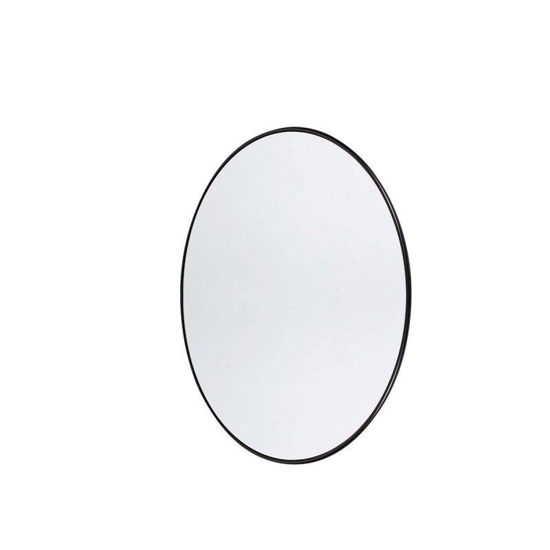 Muubs COPENHAGEN Okrągłe Lustro Ścienne 80 cm / Czarne