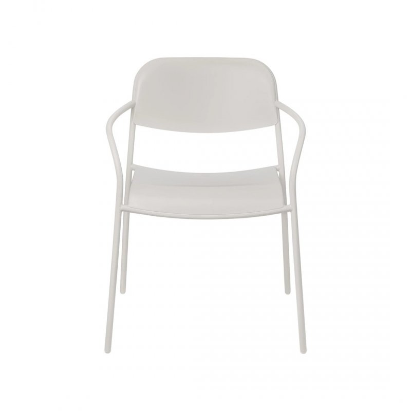 Blomus YUA Krzesło Ogrodowe z Podłokietnikami / Jasnoszare Silk Grey