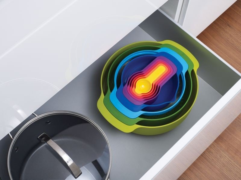 Joseph Joseph NEST 9 Zestaw Misek i Miarek Kuchennych / Kolorowy