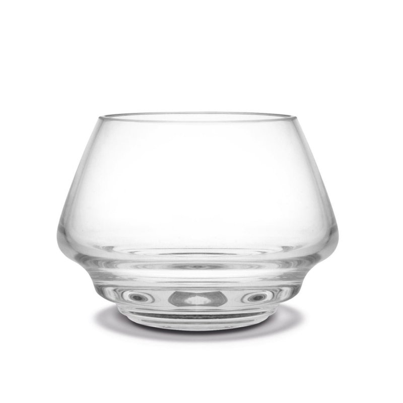 Holmegaard FLOW Świecznik Tealight - Przezroczysty