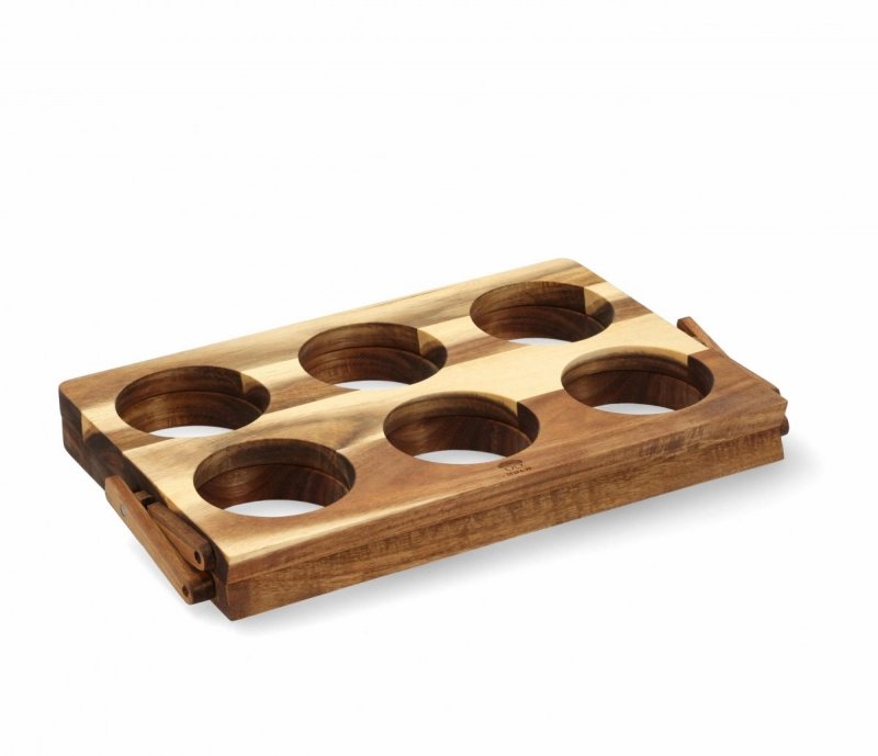 Holm WOODEN Drewniany Stojak na Wino / Akacja