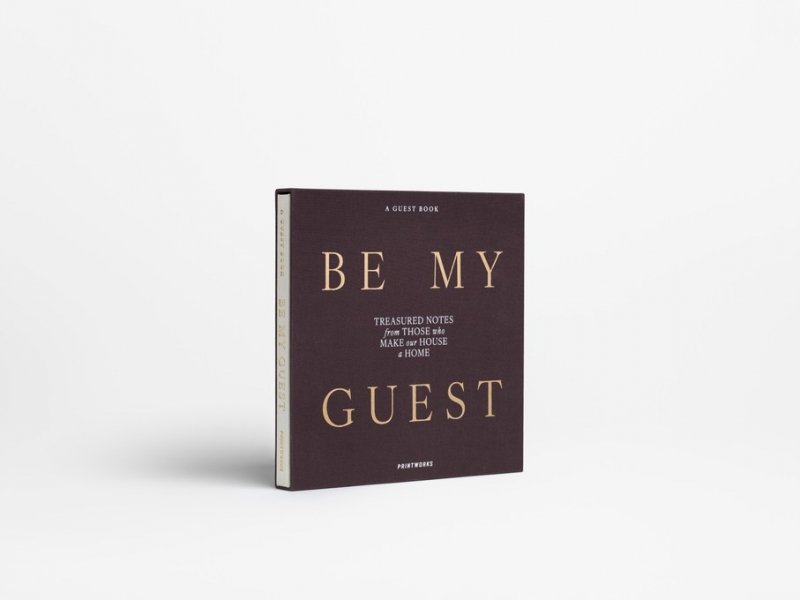 Printworks BOOKS Księga Gości w Półciennej Oprawie / Antracytowa