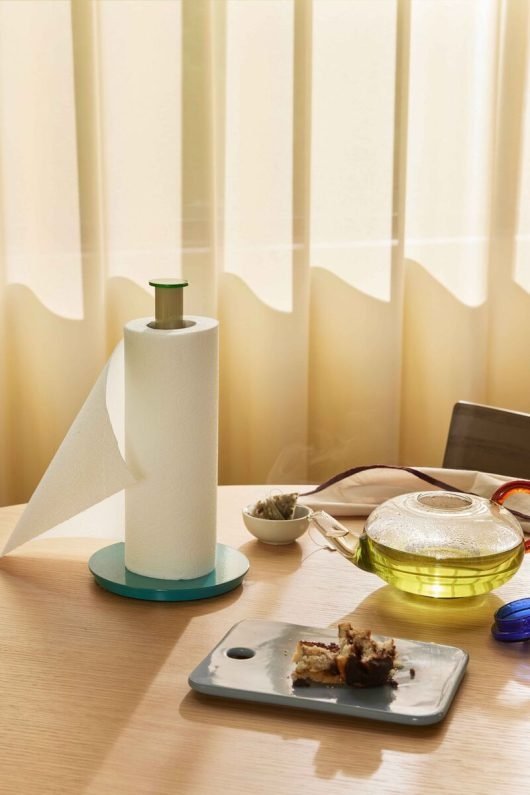 Hübsch PLAY Stojak na Ręczniki Kuchenne / Niebiesko - Szary