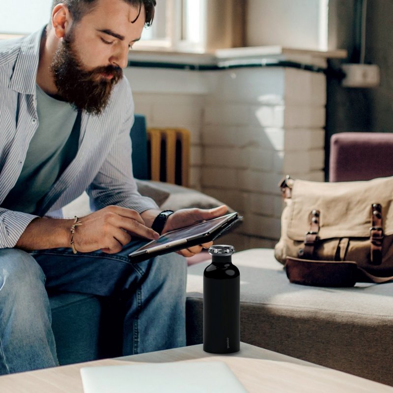 Guzzini ENERGY Butelka Termiczna 500 ml / Srebrna Polerowana