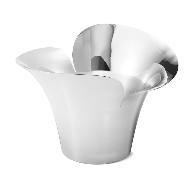 Georg Jensen BLOOM BOTANICA Stalowa Doniczka do Kwiatów 22 cm / Polerowna