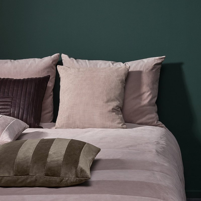 AYTM - PUNCTA Zamszowa Poduszka Dekoracyjna 45x45 cm Czarna