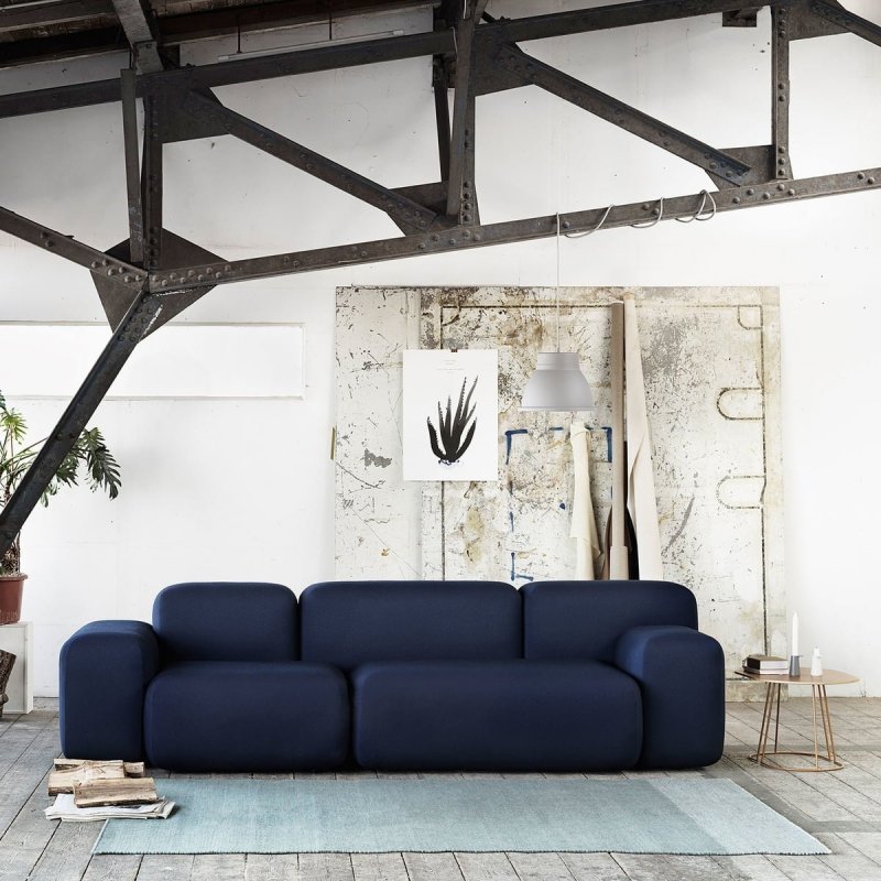 Muuto VARJO Dywan Wełniany 170x240 cm Niebieski