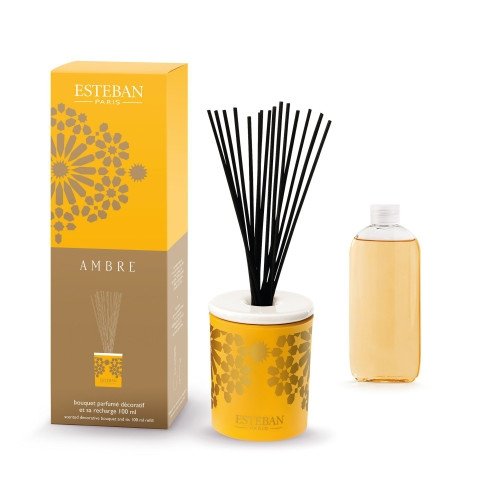 Esteban PARIS Dyfuzor Zapachowy z Patyczkami 100 ml Dekoracyjny / Zapach Ambre