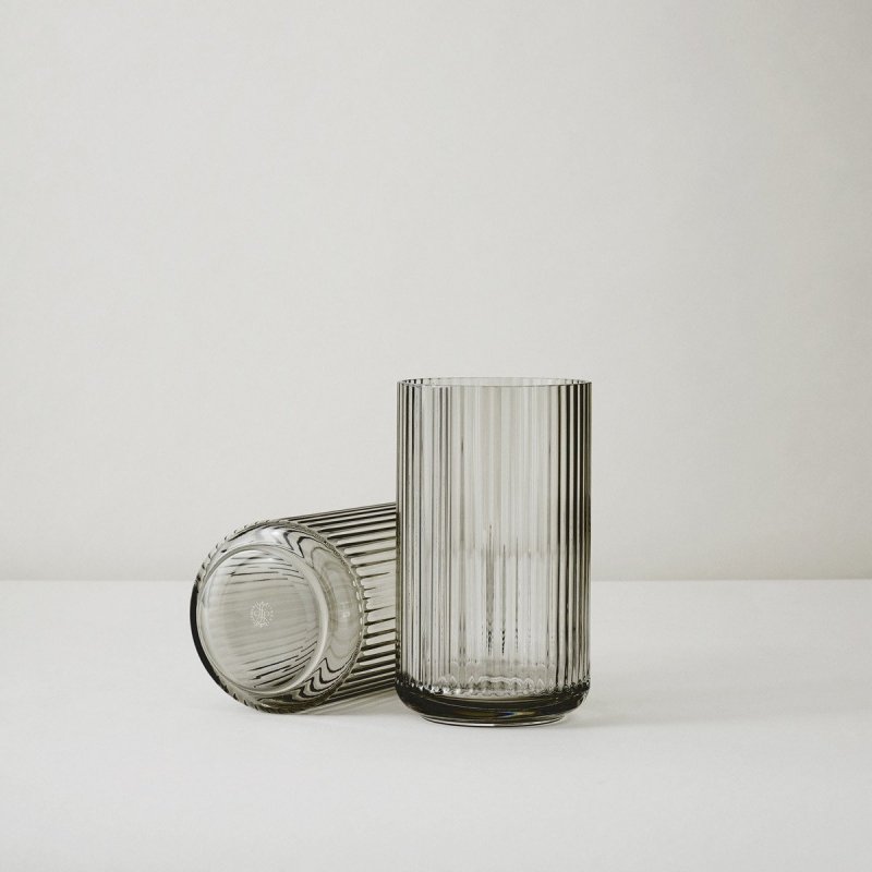 Lyngby Porcelain LYNGBY Wazon Szklany 31 cm Smoke
