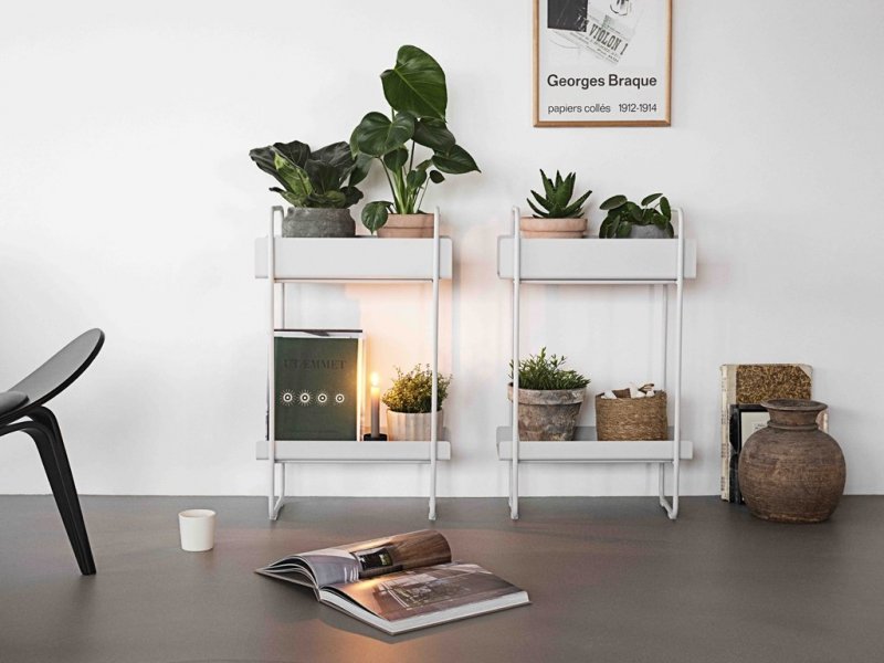 ZONE Denmark A-CONSOLE Konsola Metalowa 77 cm Jasnoszara