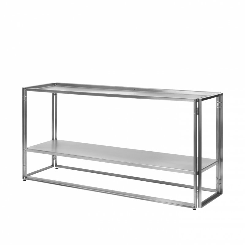 Kristina dam studio FOLDABLE Konsola Stalowa 124 cm / Srebrna
