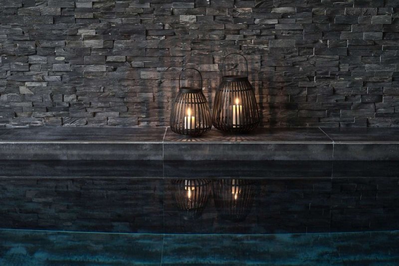 Villa Collection SCANDI Lampion 35 cm Czarny