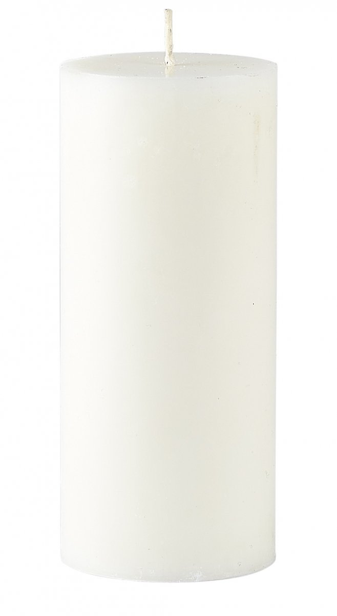Villa Collection PILLAR Świeca Bryłowa 14 cm Biała