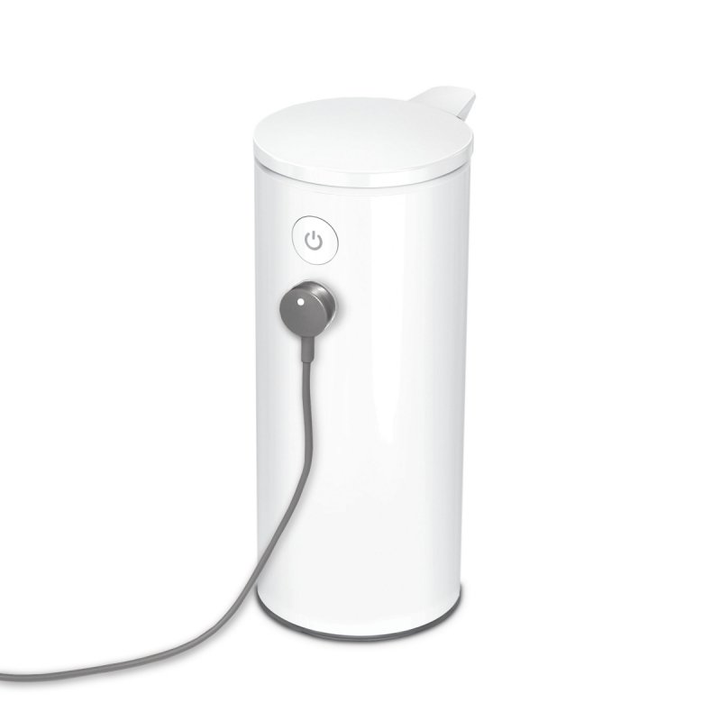Simplehuman SENSOR Stalowy Automatyczny Dozownik do Mydła, Płynu, Żelu Antybakteryjnego - Akumulatorowy 266 ml Biały