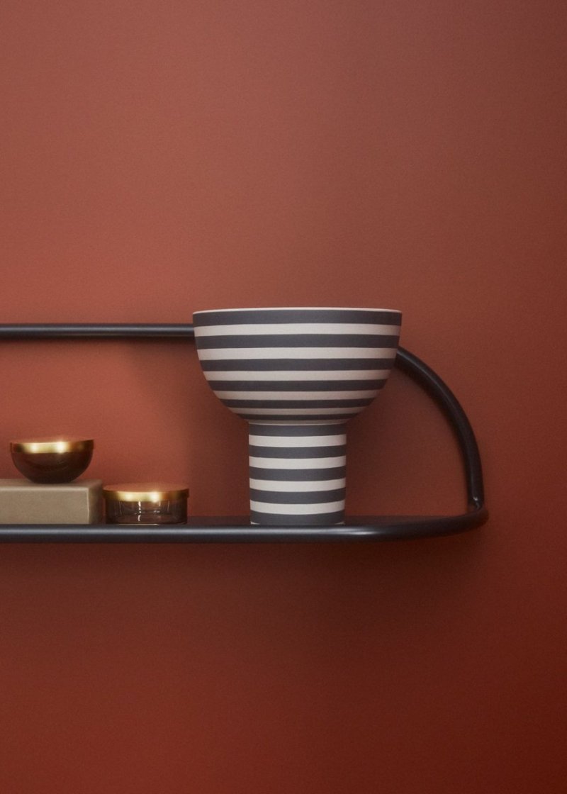 Aytm ANGUI Półka Ścienna 78 cm Czarna