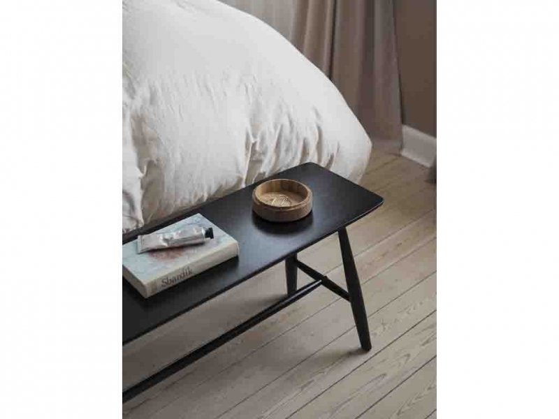 Villa Collection BAST Ławka Dębowa 90 cm Czarna