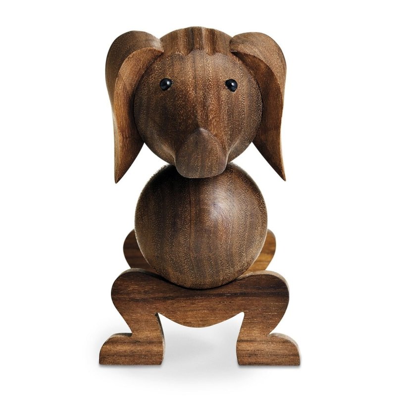Kay Bojesen DOG Drewniana Figurka - Pies Jamnik / Brązowy