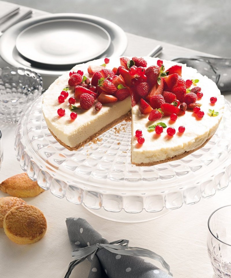 Guzzini TIFFANY Patera z Kloszem do Ciasta 36 cm / Taupe