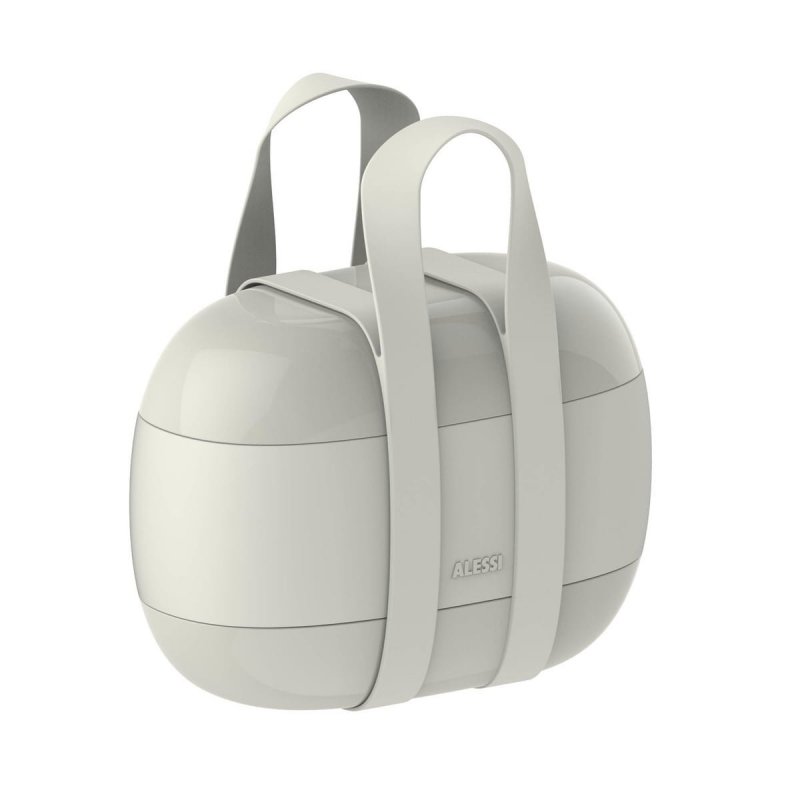 Alessi FOOD A PORTER Lunchbox - Pojemnik na Lunch - Szary