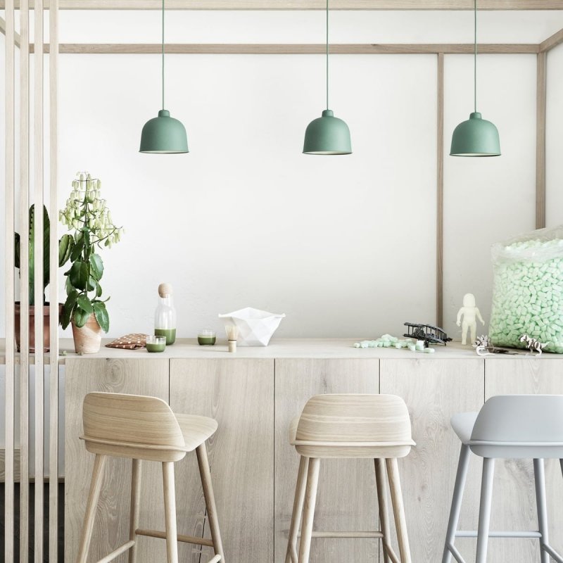 Muuto GRAIN Lampa Wisząca 21 cm Szara