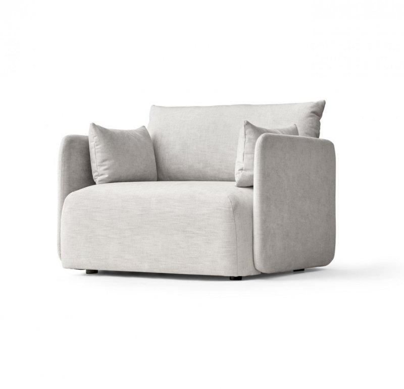 Menu OFFSET Sofa Pojedyncza - Tkanina Kvadrat Odcień Jasnoszary