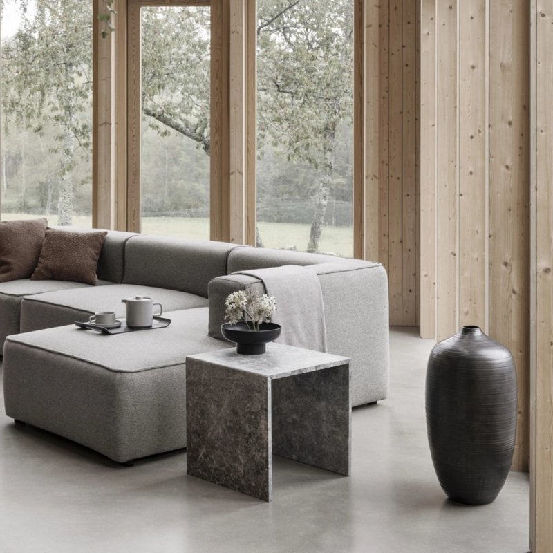 Blomus VARU Zestaw 2 Stolików z Naturalnego Marmuru / Szary