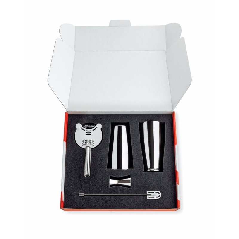 Alessi MIXOLOGY Zestaw Barmański Lunar Eclipse - Shaker + Akcesoria 5 El.