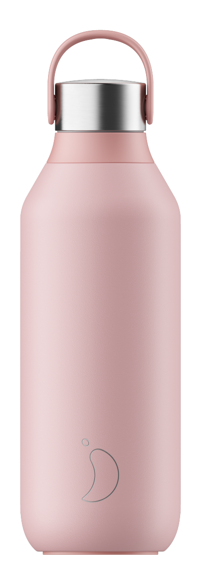 Chilly's SERIES 2 Stalowa Butelka Termiczna 500 ml Różowa