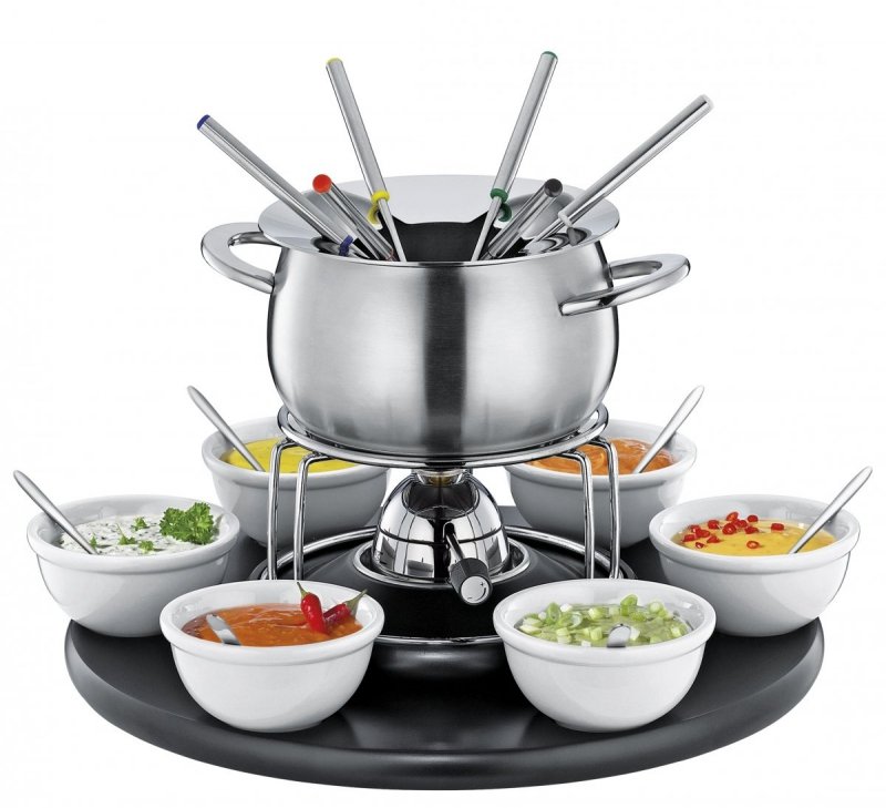 Spring FONDUE Karuzela - Szwajcarski Zestaw do Fondue dla 6 Osób