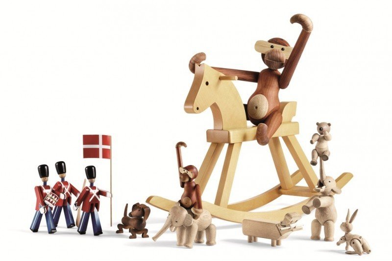 Kay Bojesen MONKEY Figurka Drewniana Małpka MINI Drewno Tekowe