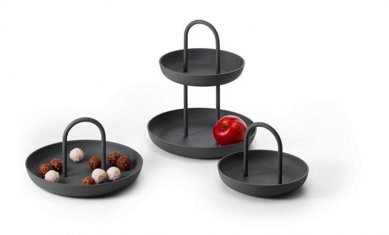 Philippi PIATTO Patera - Tacka z Uchwytem 26 cm / Ciemnoszara