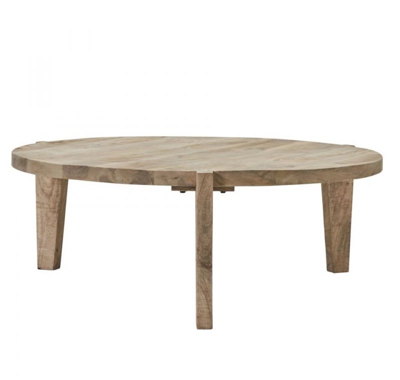 House Doctor BALI Okrągły Stolik Kawowy 110 cm z Drewna Mango - Naturalny
