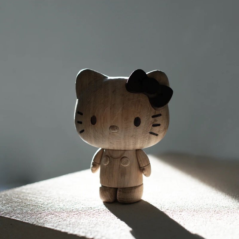 boyhood HELLO KITTY Figurka z Drewna Dębowego