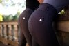 Bryczesy HighWaist, damskie, granatowy, Covalliero