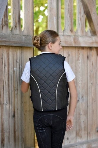Kamizelka jeździecka ochronna ProtectoFlex light, dla dzieci, czarny, Covalliero