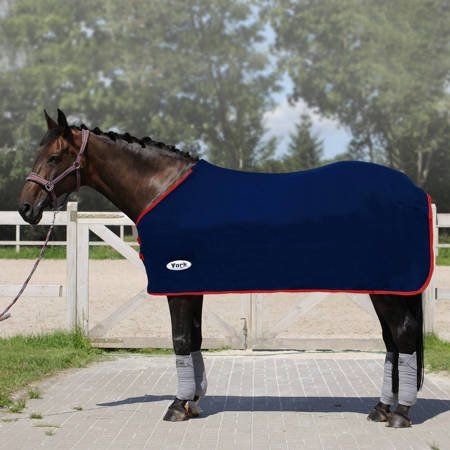 Derka York Ekona  granatowo-czerwony, roz. 125cm