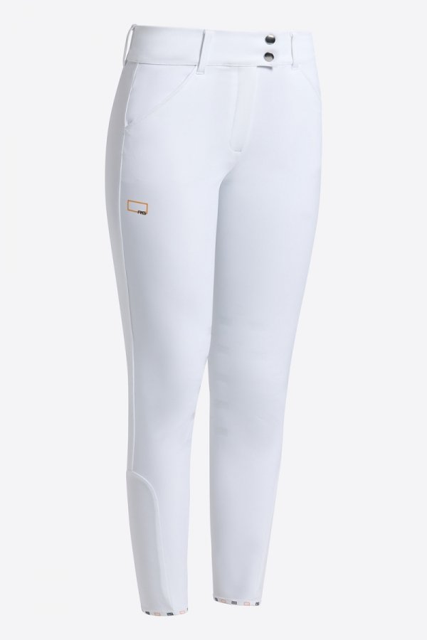 Bryczesy damskie RG by Cavalleria Toscana High Waist full grip  białe