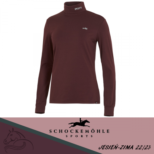 Schockemöhle Sports Golf na długi rękaw Amber Style Dark Cherry
