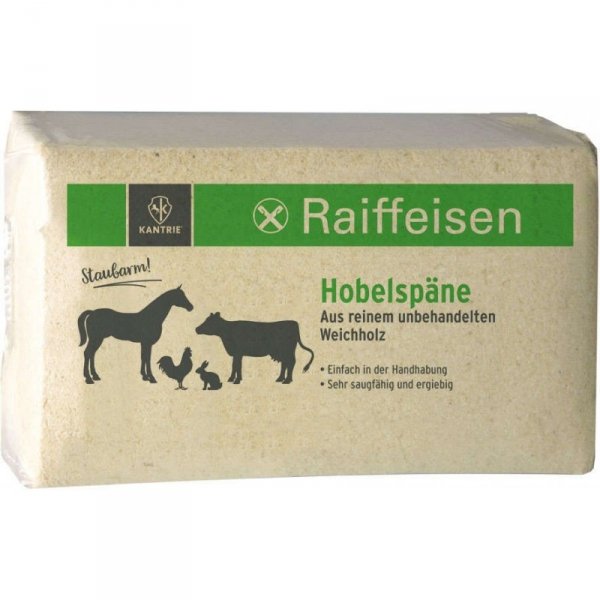 Ściółka KANTRIE Hobelspäne Profi - Wióry drzewne Raiffeisen &quot;Profi&quot; 24 kg - 600 l