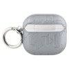 Karl Lagerfeld Monogram Karl & Choupette Head - Etui AirPods 4 (srebrny)