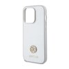 Guess 4G Strass Metal Logo - Etui iPhone 15 Pro (srebrny)