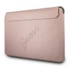 Guess Saffiano Script Computer Sleeve - Etui na notebooka 13 (różowy)