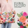 Rifle Paper Laptop Sleeve - Pokrowiec MacBook Pro 15 / Laptop 15,6” (Garden Party Blush)