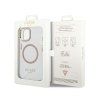 Guess Metal Outline Magsafe - Etui iPhone 14 (przezroczysty / złoty)