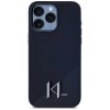 Karl Lagerfeld Silicone Shadow Metal Initial MagSafe - Etui do iPhone 15 Pro (czarny)